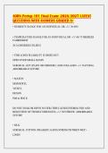 AORN Periop 101 Final Exam&colon; 2026&sol;2027 LATEST&NewLine;QUESTIONS WITH ANSWERS GRADED A&plus;