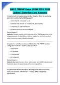 ANCC PMHNP Exam &lpar;NEW 2025&sol; 2026 &NewLine;Update&rpar; Questions and Answers