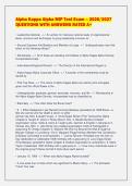 Alpha Kappa Alpha MIP Test Exam &ndash; 2026&sol;2027&NewLine;QUESTIONS WITH ANSWERS RATED A&plus;&NewLine;