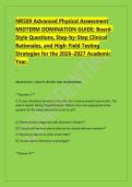 NR507 Week 4 Midterm Mastery&colon; 100 &NewLine;Verified Practice Questions & Rationales &NewLine;for Advanced Pathophysiology &lpar;Grade &NewLine;A&plus; Examplify Proctored Review&comma; 2026&rpar;