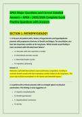 APEA Major Questions and Correct Detailed &NewLine;Answers &ndash; APEA &ndash; 2025&sol;2026 Complete Exam &NewLine;Practice Questions with Answers