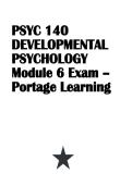 Psyc 140 Module 6 Exam - Requires Respondus LockDown Browser Comprehensive Questions &lpar;Frequently Tested&rpar; and Complete Solutions Graded A&plus;