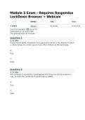 Psyc 140 Module 5 Exam - Requires Respondus Comprehensive Questions &lpar;Frequently Tested&rpar; and Complete Solutions Graded A&plus;