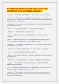 NYS PRIVATE INVESTIGATOR Exam 2026&sol;2027&NewLine;QUESTIONS WITH ANSWERS GRADED A&plus;