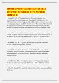 Florida Private Investigator Exam&NewLine;2026&sol;2027 QUESTIONS WITH ANSWERS&NewLine;GRADED A&plus;