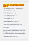 PSI Perinatal Mental Health Certification Exam&NewLine;SCRIPT 2026&sol;2027 QUESTIONS WITH ANSWERS&NewLine;RATED A&plus;