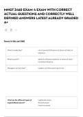 MNGT 3460 EXAM 4 EXAM WITH CORRECT ACTUAL QUESTIONS AND CORRECTLY WELL DEFINED ANSWERS LATEST ALREADY GRADED A&plus;