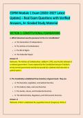 CDFM Module 1 Exam &lpar;2026&ndash;2027 Latest &NewLine;Update&rpar; &ndash; Real Exam Questions with Verified &NewLine;Answers&comma; A&plus; Graded Study Material