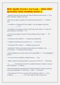 MSSC Quality Practice Test Exam &ndash; 2026&sol;2027&NewLine;QUESTIONS WITH ANSWERS RATED A&plus;