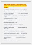 MSSC Quality Practices & Measurement Exam&NewLine;SCRIPT 2026&sol;2027 QUESTIONS WITH ANSWERS&NewLine;RATED A&plus;
