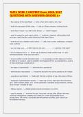 TLETA WEEK 5 CONTENT Exam 2026&sol;2027&NewLine;QUESTIONS WITH ANSWERS GRADED A&plus;