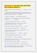 TLETA Week 1 Exam 2026&sol;2027 QUESTIONS&NewLine;WITH ANSWERS GRADED A&plus;