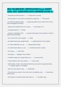 NHA PHLEBOTOMY CERTIFICATION Exam SCRIPT&NewLine;2026&sol;2027 QUESTIONS WITH ANSWERS RATED A&plus;