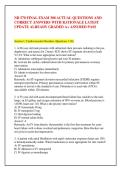 NR 570 FINAL EXAM 300 ACTUAL QUESTIONS AND &NewLine;CORRECT ANSWERS WITH RATIONALE LATEST &NewLine;UPDATE ALREADY GRADED A&plus; ASSURED PASS