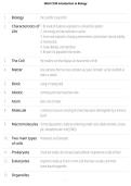 WGU C190 Introduction to Biology &ndash; Comprehensive Study Notes and Exam Review Material