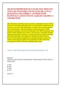 NR-283 PATHOPHYSIOLOGY FLUID&comma; ELECTROLYTE&comma; &NewLine;AND ACID&ndash;BASE IMBALANCES EXAM 300 ACTUAL &NewLine;QUESTIONS AND CORRECT ANSWERS WITH &NewLine;RATIONALE LATEST UPDATE ALREADY GRADED A&plus; &NewLine;ASSURED PASS