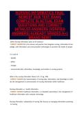 NURSING INFORMATICS FINAL&NewLine;NEWEST 2026 TEST BANK&vert;&NewLine;COMPLETE 50 ACTUAL EXAM&NewLine;QUESTIONS AND CORRECT&NewLine;DETAILED ANSWERS &lpar;VERIFIED&NewLine;ANSWERS&rpar; ALREADY GRADED A&plus;&vert;&vert;&NewLine;BRAND NEW&excl;&excl;
