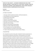NURS 6521 FINAL EXAM V3 &ndash; ADVANCED PHARMACOLOGY FINAL EXAM&NewLine;WALDEN UNIVERSITY &vert; EXAM PRACTICE &vert; STUDY GUIDE &vert; TESTBANK &vert; PRACTICE&NewLine;QUESTIONS & ANSWERS &vert; EXAM PREPARATION &vert; LATEST UPDATE 2026&sol;2027 &vert;&NewLine;ADVANCED REVIEW &vert; COMPREHENSIVE PRACTICE EXAM