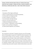 VIRGINIA CERTIFIED PEER RECOVERY SPECIALIST CERTIFICATION EXAM &NewLine;QUESTIONS AND ANSWERS &vert; VERIFIED AND WELL DETAILED ANSWERS &vert; PLUS&NewLine;RATIONALES &vert; DOWNLOAD AND PASS &vert; LATEST EXAM UPDATE 2026&sol;2027