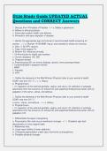 D120 Study Guide UPDATED ACTUAL&NewLine;Questions and CORRECT Answers