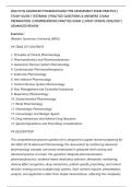 WGU D116 ADVANCED PHARMACOLOGY PRE ASSESSMENT EXAM PRACTICE &vert;&NewLine;STUDY GUIDE &vert; TESTBANK &vert; PRACTICE QUESTIONS & ANSWERS &vert; EXAM&NewLine;PREPARATION &vert; COMPREHENSIVE PRACTICE EXAM &vert; LATEST UPDATE 2026&sol;2027 &vert;&NewLine;ADVANCED REVIEW