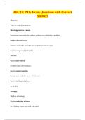 ABCTE PTK Exam Questions with Correct&NewLine;Answers