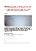 HESI PN EXIT ACTUAL EXAM WITH NGN &vert; ACTUAL &NewLine;EXAM SCREENSHOTS STUDY GUIDE &vert; TESTBANK &vert; &NewLine;LATEST UPDATE 2026&sol;2027 &vert; PRACTICE EXAM &NewLine;QUESTIONS &vert; 100&percnt; CORRECT ANSWERS 