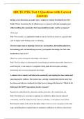 ABCTE PTK Test 1 Questions with Correct&NewLine;Answers