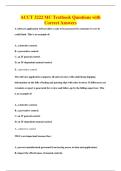 ACCT 3222 MC Textbook Questions with&NewLine;Correct Answers