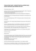PNR 106 STUDY GUIDE &vert; COMPLETE PRACTICAL NURSING EXAM REVIEW QUESTIONS AND ANSWERS 2026&sol;2027