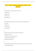 ACCT 3222 Capstone Questions with Correct&NewLine;Answers