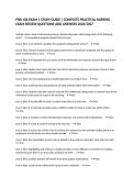 PNR 106 EXAM 1 STUDY GUIDE &vert; COMPLETE PRACTICAL NURSING EXAM REVIEW QUESTIONS AND ANSWERS 2026&sol;2027