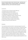 NR 548 PSYCHIATRIC MENTAL HEALTH PRACTICE EXAM &ndash; QUESTIONS AND&NewLine;ANSWERS &vert; VERIFIED AND WELL DETAILED ANSWERS &vert; PLUS RATIONALES &vert;&NewLine;DOWNLOAD AND PASS &vert; LATEST EXAM UPDATE 2026&sol;2027