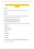 ACCT 3222 Exam 3 Questions with Correct&NewLine;Answers