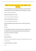 AEMT Final Exam Questions with 100&percnt; Correct&NewLine;Answers