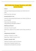 AEMT Medication Dosages Questions with 100&percnt;&NewLine;Correct Answers