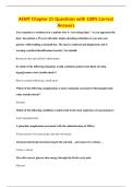 AEMT Chapter 21 Questions with 100&percnt; Correct&NewLine;Answers