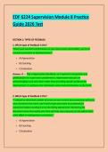 EDF 6224 Supervision Module 8 Practice &NewLine;Guide 2026 Test