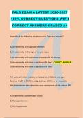 PALS EXAM A LATEST 2026-2027 &NewLine;100&percnt; CORRECT QUESTIONS WITH &NewLine;CORRECT ANSWERS GRADED A&plus; 