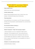 BATES HEENT Assessment Midterm&NewLine;Questions with Correct Answers