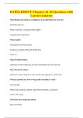 BATES HEENT Chapters 11-14 Questions with&NewLine;Correct Answers