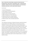 APEA 3P PREDICTOR & PROCTORED &lpar;ADVANCED PATHOPHYSIOLOGY&comma;&NewLine;PHARMACOLOGY AND PHYSICAL ASSESSMENT&rpar; EXAM &ndash; QUESTIONS AND&NewLine;ANSWERS &vert; VERIFIED AND WELL DETAILED ANSWERS &vert; PLUS RATIONALES &vert;&NewLine;DOWNLOAD AND PASS &vert; LATEST EXAM UPDATE 2026&sol;2027