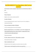 BATES HEENT Test Questions with Correct&NewLine;Answers