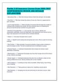 Florida 2-15 Insurance License Exam 2026&sol;2027&NewLine;COMPREHENSIVE REVIEW AND DETAILED&NewLine;EXPLANATIONS