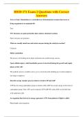 BIOD 171 Exam 2 Questions with Correct&NewLine;Answers