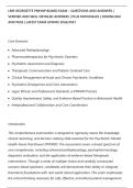 LMR GEORGETTE PMHNP BOARD EXAM &ndash; QUESTIONS AND ANSWERS &vert;&NewLine;VERIFIED AND WELL DETAILED ANSWERS &vert; PLUS RATIONALES &vert; DOWNLOAD&NewLine;AND PASS &vert; LATEST EXAM UPDATE 2026&sol;2027