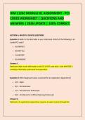 HIM 1126C MODULE 01 ASSIGNMENT - PCS &NewLine;CODES WORKSHEET &vert; QUESTIONS AND &NewLine;ANSWERS &vert; 2026 UPDATE &vert; 100&percnt; CORRECT&period;