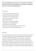 NRG 200 PHARMACOLOGY PRACTICE EXAM &ndash; QUESTIONS AND ANSWERS &vert;&NewLine;VERIFIED AND WELL DETAILED ANSWERS &vert; PLUS RATIONALES &vert; DOWNLOAD&NewLine;AND PASS &vert; LATEST EXAM UPDATE 2026&sol;2027