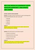 HIM 1126C MODULE 04 ASSIGNMENT CODING &NewLine;GUIDELINES WORKSHEET &vert; 2026 UPDATE &vert; &NewLine;100&percnt; CORRECT
