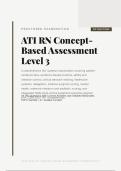 ATI RN CONCEPT-BASED ASSESSMENT LEVEL 3 PROCTORED EXAM 2026&sol;2027 &vert; 150 Questions with Rationales &vert; Pass Guaranteed - A&plus; Graded&NewLine;&NewLine;